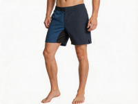 Shorts de bain pour homme YILONG, séchage rapide, couleur unie, taille élastique, respirant, avec cordon de serrage