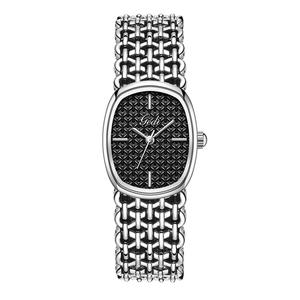 High End Oval <b>Ladies</b> <b>Watch</b> Chic <b>Bracelet</b> Design Retro Quartz Timepiece OEM/ODM Custom <b>Watch</b> - Product Image 1
