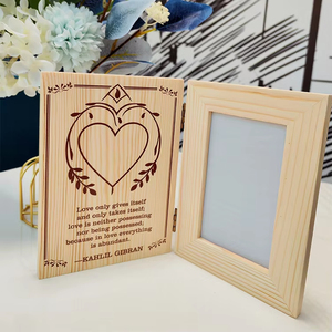 Environmental Protection New Double Edge Sided Hinged Custom Wooden Picture Photo <b>Frame</b> - Product Image 4