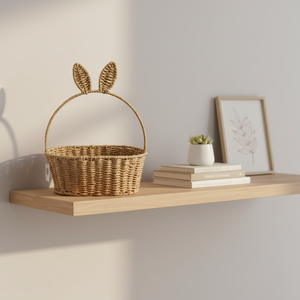 Cesto Pasquale Fatto a Mano con Manico, Cesto Portaoggetti Intrecciato in Corda di Carta Naturale - Product Image 6