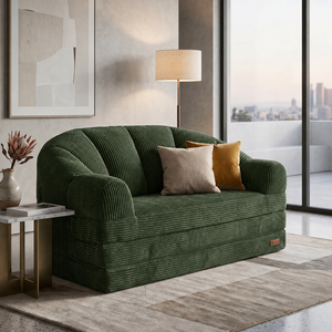 <span class=keywords><strong>Canapé</strong></span> moderne en velours côtelé en forme de coquille, <span class=keywords><strong>2</strong></span> <span class=keywords><strong>places</strong></span>, compressé sous vide, pour salon et villa, vente en gros OEM - Product Image 6