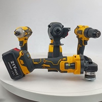 Kit de perceuses électriques portables sans fil sans balais avec batterie au lithium