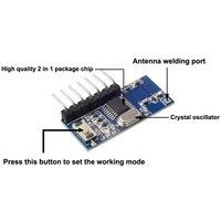 JEO RX480E 433MHZ Module de réception de commutateur de télécommande RF sans fil superhétérodyne 4 voies avec télécommande RX480E
