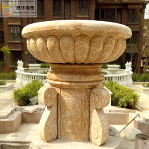Jiahua - Pot de fleurs en pierre de style européen - Colonne - Jardin - Décoration extérieure - Jardinières - Product Image 2