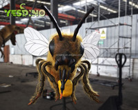 Maison de jeu d'abeilles géante réaliste personnalisable pour jardin extérieur Caractéristiques d'aventure Tête balançoire Aile Rabat Abdomen-pour maison publique