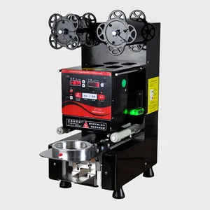 Lokyo máquina de selagem multifuncional, máquina manual de vedação de copo boba de papel automático