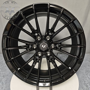 VIAOL <span class=keywords><strong>Jantes</strong></span> de Voiture Personnalisées en Alliage d'Aluminium Forgé Concave Profond, Roues Noires Mates <span class=keywords><strong>18</strong></span>-24" 5*112 5*120 5*114.3 Compatibles CLS63, 4 Pièces, Nouveau - Product Image 2