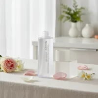 Emballage personnalisable en plastique PETG rose avec pompe à lotion, capacité de 30 à 150 ml, flacon pour crème pour le visage, sérum et shampoing