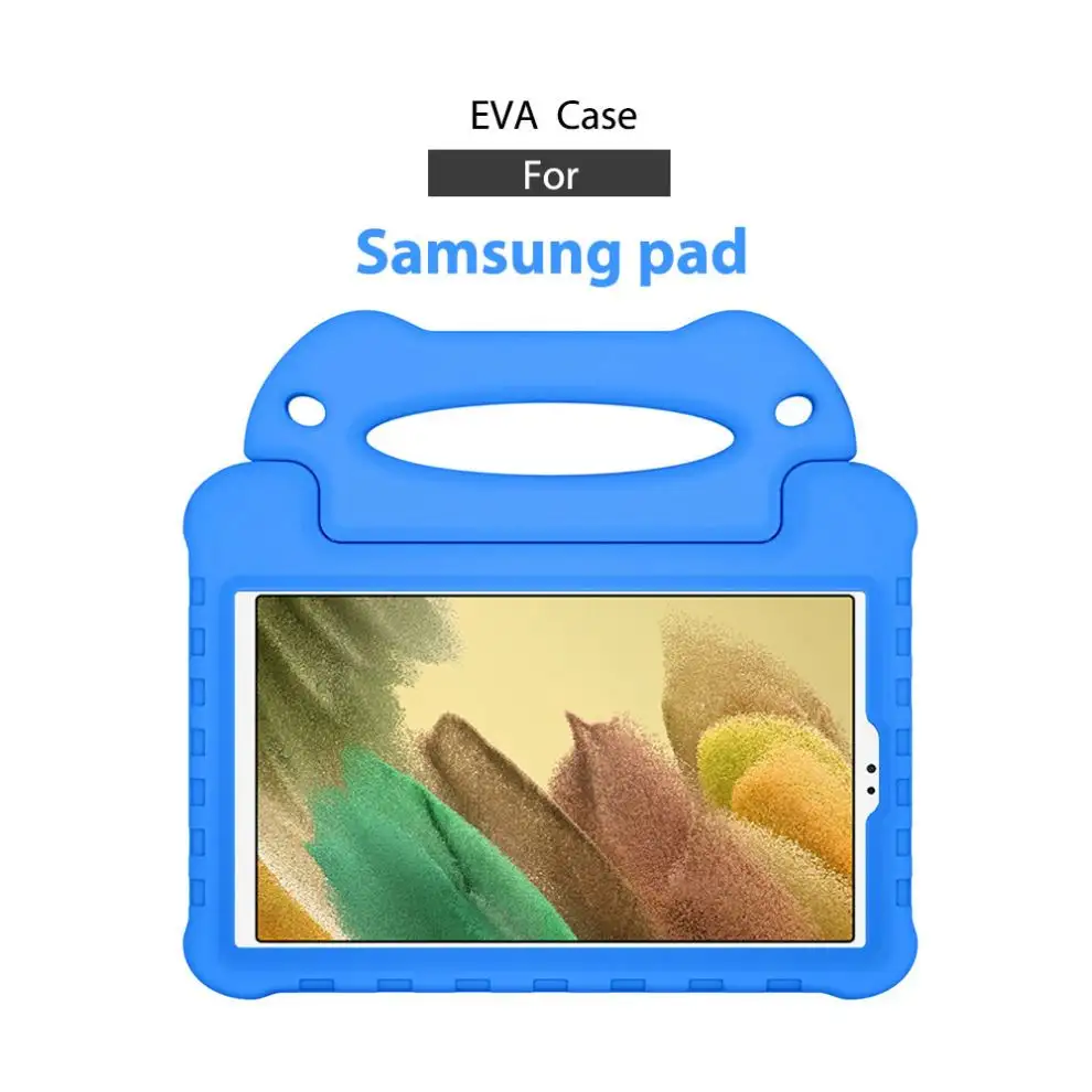 Eva Capa para Tablet Samsung Galaxy Tab A7 Lite Espuma Capa de Viagem para Crianças iPad Mini 1 2 3 4 5 Suporte de Capa Protetora desenhos animados