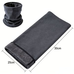 ผ้าพันคอ Jiemeirui บุขนแกะ ขนาด 25x30 ซม. อุ่น กันลม สำหรับฤดูหนาว เหมาะสำหรับผู้ชายและผู้หญิง - Product Image 1