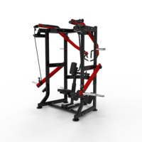 Máquina comercial de carga de placas para la parte media de la espalda, equipo de gimnasio de alta resistencia para entrenamiento de fuerza.