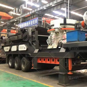 Baumaschinen aggregat Sandstein produktions anlage Reifen <span class=keywords><strong>Mobile</strong></span> Backen brecher Stein zerkleinerung linie - Product Image 2