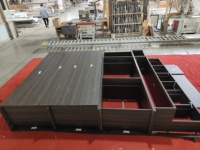 Sistema de Armario Modular para Dormitorio de Gran Capacidad con Diseño de Paquete Plano de Fácil Montaje y Estantes Abiertos