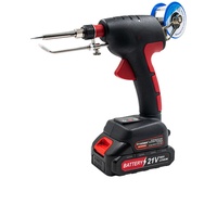 Pistolet à souder automatique à alimentation en étain avec batterie 1500 mAh, conception de poignée pistolet, système de chauffage double pour une soudure efficace