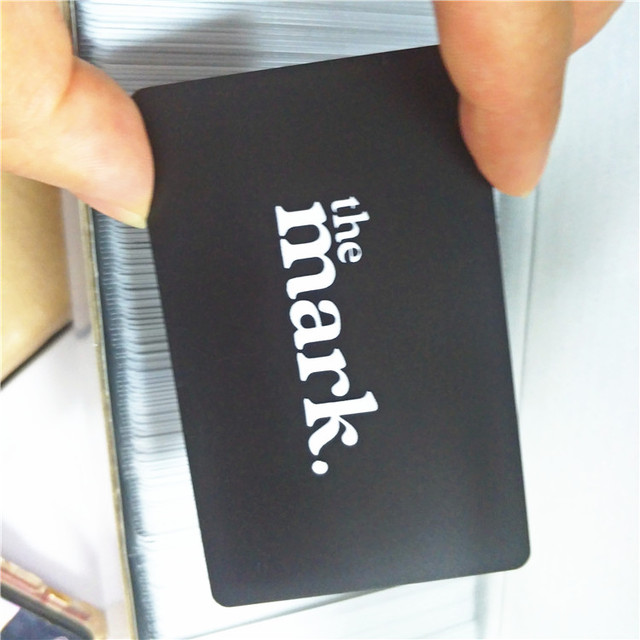 Tap Go Smart Matte Black Business Card NFC Digital NFC for Modern Social Media Networking RFID Communication Spot UV Print