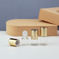 Set Parfum Mini 2ml untuk Wanita, Botol Parfum Kosong Transparan Amber 1ml 3ml Botol Mini 5ml Roll on Kemasan Kosmetik
