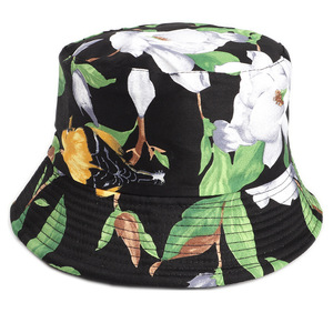 Sombrero de Pescador Floral para Mujer, Protección Solar para Playa, Verano, Lona de Poliéster, Gorra Moderna para Exteriores - Product Image 5