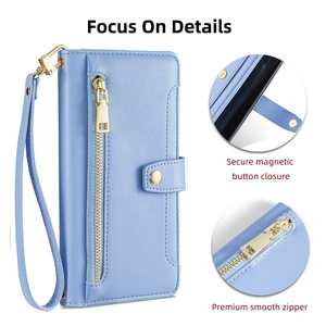 Bajo MOQ cuero cartera Correa <span class=keywords><strong>Smartphone</strong></span> Crossbody bolsas teléfono contraportada 10 Iv Ii móvil casos para Sony Xperia 5 caso