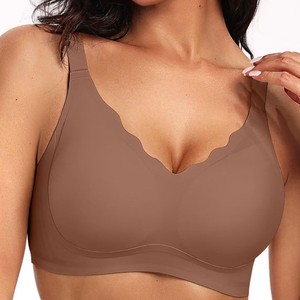 Reggiseno Push-Up Senza Cuciture OEM per <span class=keywords><strong>Donna</strong></span>, Supporto Morbido Senza Ferretto, Traspirante, Copertura Completa per Seni Grandi - Product Image 4