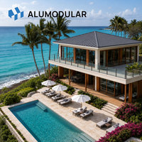 Hoteles Modulares de Estructura de Acero para Turismo, Alojamiento en Resorts con Exterior de Aluminio, Solución Llave en Mano, Completamente Amueblados, ISO CE