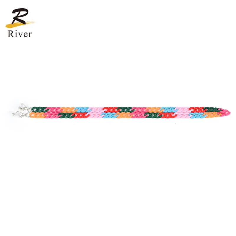 Colourful Sports Sunglasses Chain Eyeglass Cord Glasses Strap Acrylic Glasses Chains for Eyeglasses