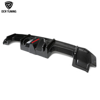 Diffuseur arrière en carbone sec G80 M3 pour BMW G82 G83 M4, lèvre de pare-chocs arrière en fibre de carbone, 2 pièces/ensemble avec kit carrosserie automobile LED