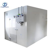 Chambre froide de congélation rapide, chambre froide de plain-pied pour le stockage du poisson, chambre froide de congélation de petite capacité