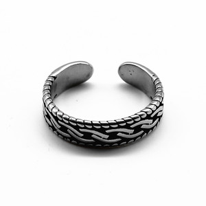 yunnique Fashion <b>Rings</b> Open Design Retro <b>Titanium</b> Steel Men Women Jewelry Gift Geometric Shape Meiwei Color GZY-J0132 - Product Image 1