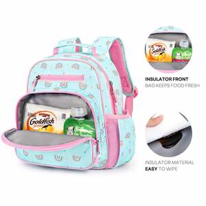 Mochila Infantil con Estampados de Dibujos Animados para Niños y Niñas, Bolsa Escolar con Bolsa Térmica - Product Image 2