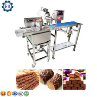 Fruits secs entièrement automatique Date et sucre Chocolats Noix Machine d'enrobage Ligne d'enrobage de chocolat avec Tunnel de refroidissement