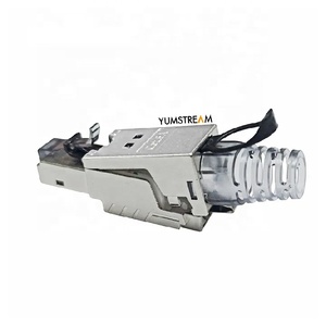 Ftp Type <strong>Plug</strong> <strong>Cat</strong> 6A Boot Shielded Network Cabling System Rj45 8P8C Cat6A Toolless Connectors Modular <strong>Plug</strong> - Product Image 3