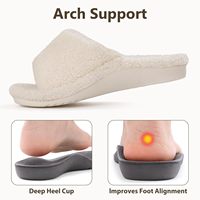 Chaussons d'intérieur pour femme, style coréen, à bout ouvert, respirants, légers, en suède, avec doublure en polaire Teddy, adhésion à froid, avec support de voûte plantaire en plastique