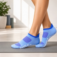 Chaussettes de yoga respirantes en coton pour femmes, chaussettes de yoga et de pilates personnalisées pour adultes et jeunes, antidérapantes, pour le sport et la remise en forme