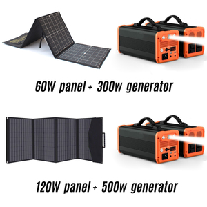 300 Wát pin gấp năng lượng mặt trời hệ thống bảng điều khiển máy phát điện Off Grid cho TV đèn nhà hoàn chỉnh thiết lập nhà Lithium Ion năng lượng mặt trời công nghệ - Product Image 5