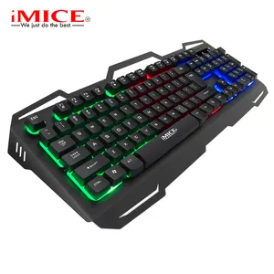 iMICE AK-400 wired metal game keyboard waterproof backlight 104 keys