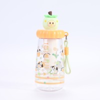 Gourde Enfant Mignonne pour Garçons et Filles 650ml – Bouteille d'Eau Réutilisable en Plastique Sans BPA avec Infuseur/Paille