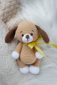 100% Handgemaakte Gehaakte Amigurumi Gebreide Speelgoed Leuke Hond Mini Gevulde Haak Animal Speelgoed - Product Image 2