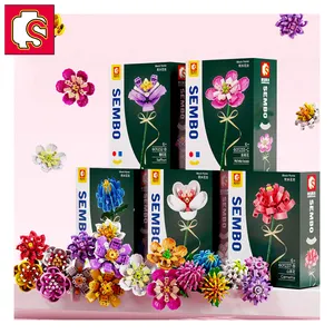 Sembo Block 601232 Flower Kids Gift Educational Diy bouquet mattoni Kit Building Blocks crisantemo set bambini fioraio giocattoli