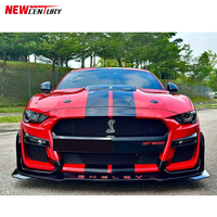 Mustang Pare-chocs en fibre de carbone pour Ford Mustang GT500 2018-2023 Pare-chocs avant et becquet avant modifiés
