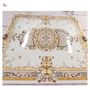 Natural Marble Stone Water Jet Medallion Panel Pattern For Villa House Decoration Floor Wall Tile Inlay Mosaic Interior