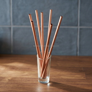 Solid Copper Drinking Straw - Product Image 3