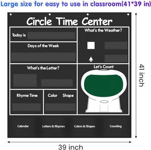 Tabla de Bolsillo Circular para el Aprendizaje en el Aula, Calendario Educativo para Niños, Material Escolar y de Oficina - Product Image 3