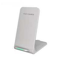 Carga inalámbrica rápida de 15W de alta calidad para todos los teléfonos Soporte de cargador de función multifuncional Soporte para teléfonos móviles 2 en 1