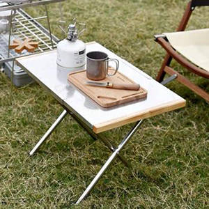 Table de jardin et de fête en plastique durable bon marché, simple, style plastique PE-HD blanc pliable en deux, très résistante/ - Product Image 4
