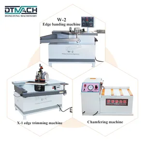 DTMACH mdf board cutting machine plywood high speeed pvc acrylic melamine automatic curved edge banding machine