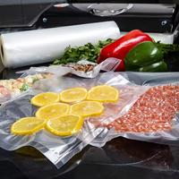 Sacs sous vide transparents de qualité alimentaire gaufrés pour la conservation des aliments, emballage en plastique nylon, rouleau de sacs sous vide
