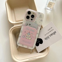 Instagram Happy Puppy carte sac mignon pour iphone15promax haute apparence niveau carte lanière pour étui de téléphone 13/14