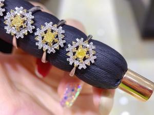 Nhẫn Kim Cương Tự Nhiên Thật 18K Nhẫn Vàng Nữ Cưới Nhẫn Kim Cương Bướm Thiết Kế Sống Động Nhẫn Vàng Hồng 18K - Product Image 6