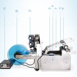 New Arrival bán tự động điện chai tròn Máy in nhãn mác với ngày mã hóa bán tự động hàng loạt máy dán nhãn - Product Image 4