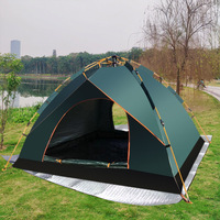 Tente portable de camping quatre saisons à double couche camouflage avec tissu Oxford et moustiquaire intégrée